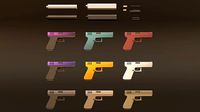 Low Poly Glock 17 with magazine