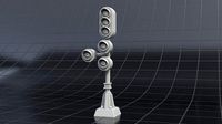 railway signal | 3D