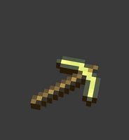 minecraft gold pickaxe