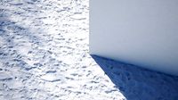 Snow with footsteps textur