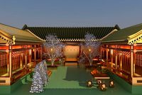 Chinese ancient courtyard house