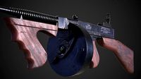 Thompson 1928 with Guitar Case - Tommy Gun - PBR