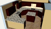 Big Luxury Island kitchen