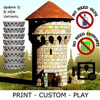 Modular Watchtower - WarGames - Terrain - Warhammer - Update 3 | 3D