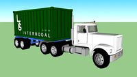 LTG 20' intermodal container/ truck