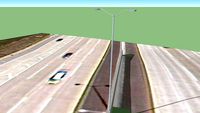 Street Light on the I-294 Tri State Tollway near Willow Road.