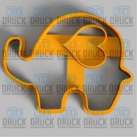 Elefante Amor - Elephant Love Cookie Cutter | 3D