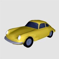 Lowpoly Car Porsche 356C 1964