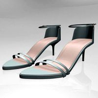 Pointy-Toe Ankle-Strap High-Heel Sandals 02