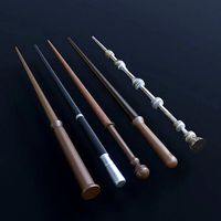 5 Low Poly Harry Potter Wands Pack