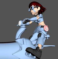 Molly on Rocket Seat | 3D