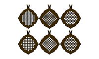 Minimalist flower pendants charms or earrings | 3D