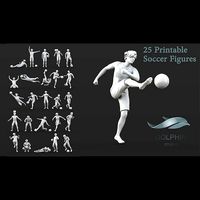 25 Soccer player figure