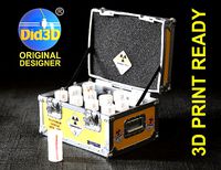PLUTONIUM CASE BTTF 3D Print HQ 1-8 Scale | 3D