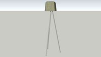 Gulled Felt golvlampa