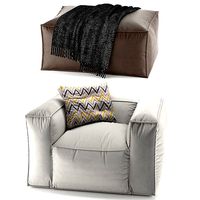 Set of Tavola poufs