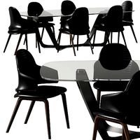 Reflex Vela Armchair and Angelo Segno 72 Dining Set