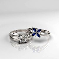 Flower Ring print model | 3D