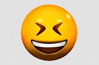 Emoji Grinning Squinting Face