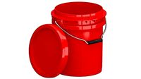 Food Grade 5l Plastic Bucket Red
