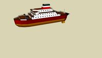 car ferryboat with interiors.