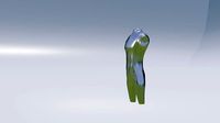 bullet proof steel jaket 3d model