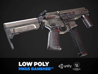 MKGS BANSHEE - PBR Game Ready model VR-AR