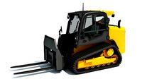 Tracked Skid Steer Loader Pallet Fork