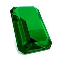 Emerald Gem - Emerald Cut | 3D