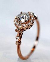 vintage ring for one carat stone | 3D