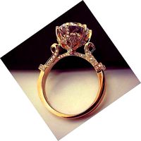 one and half carat center stone ring | 3D