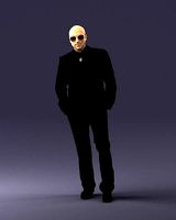 Man in black suit 0152 3D Print Ready | 3D