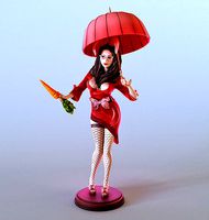 bunny-girl Lia divided into parts version | 3D