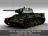 T-34-76 - Model 1942 - Soviet medium tank - 102