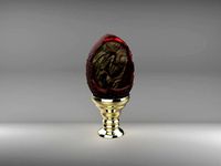Dragon Egg Embryo Display | 3D