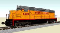 Train Engine - Union Pacific Railroad - EMD GP38 Locomotive