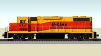 Train Engine - Railroad Locomotive - EMD GP38