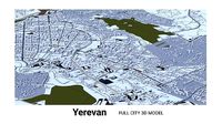 Yerevan low-poly 3D model