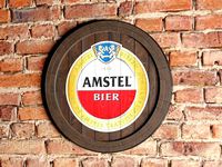 AMSTEL Beer Quarter Barrel Head 3D model 3D model