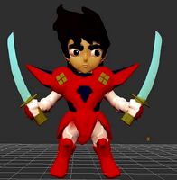 Samuray Warriors Hector Chibi | 3D