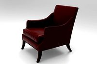 Brightchair Bernie Lounge Chair Mont Blanc Rosewood Leather