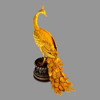Shabak-Bronze Carved Little Phoenix