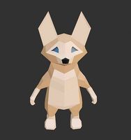 Low Poly Fennec Fox