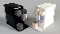 DeLonghi Lattissima Plus Espresso Maker Black And Silky White