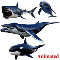 Set of Sea Animals Animated 8K