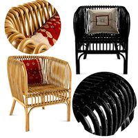 Isabella Rattan Barrel Arm Chair Opalhouse