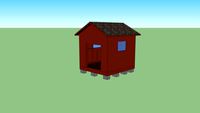 Wood shed, Shed, Complete shed