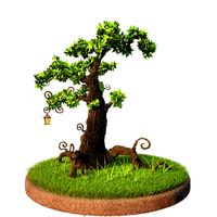 Cartoon Tree3d model