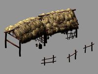 Architecture-Desert-Thatched Shed 12