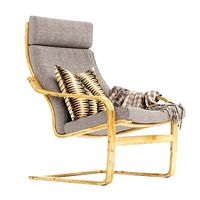 POANG IKEA wooden base arm chair